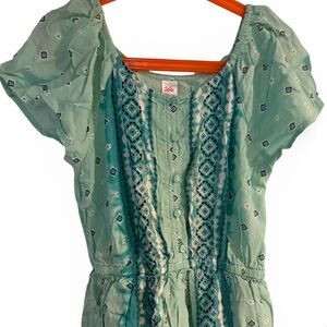 Justice Teal Shorts Dress Size 10